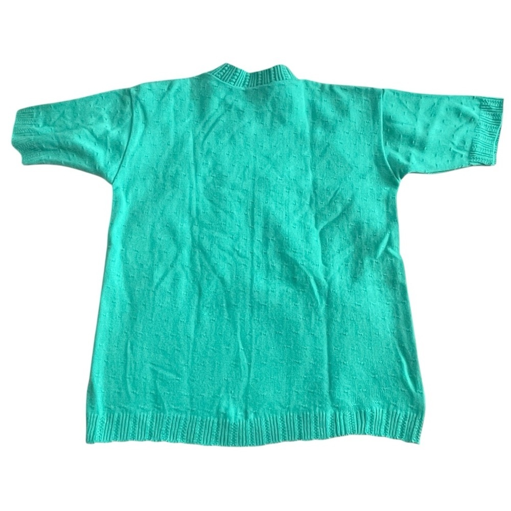 Country Romance Green Cottagecore Knit Top US S - Picture 2 of 5